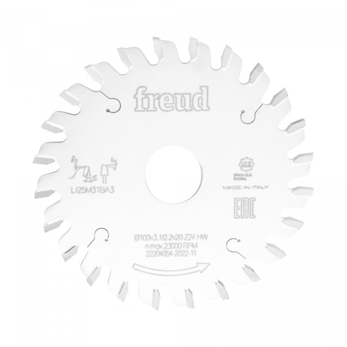 Подрезная дисковая пила FREUD коническая 100x3,1/2,2x20 Z=24 LI25M31BA3