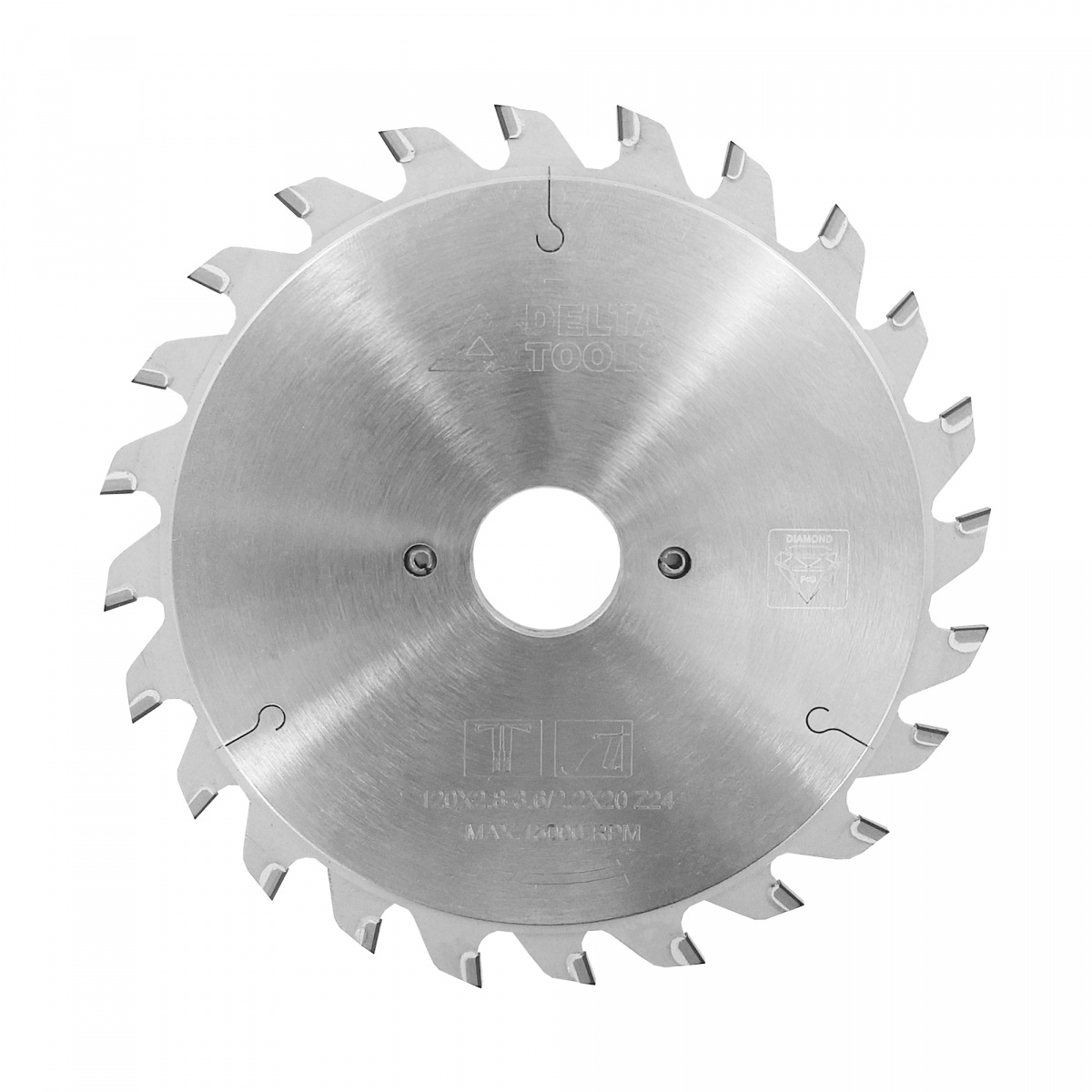 Пила подрезная DELTA TOOLS 120x20x2.8/3.6x12+12T алмазная составная