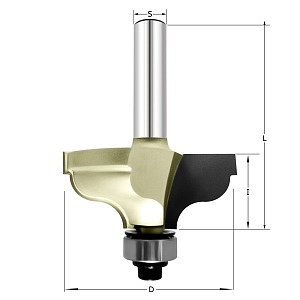 Фреза фигурная "Филёнка гусёк" R1=6.35 R2=6.35 D=41x17.5 S=8 ARDEN арт. 310821